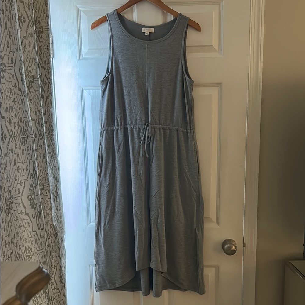 NWT Gray Sweatshirt Sleeveless Dress